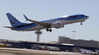 Αεροσκάφος της TUI στη Μαγιόρκα της Ισπανίας
