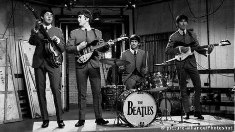 The Beatles performing in 1963