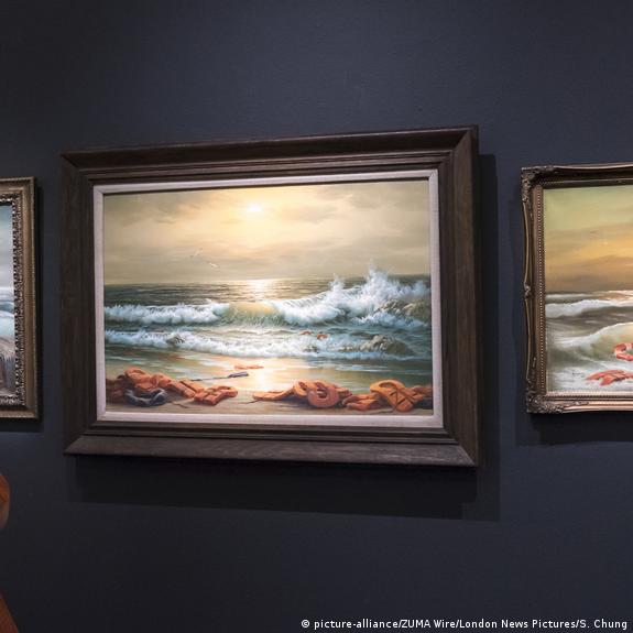 BANKSY, MEDITERRANEAN SEA VIEW 2017, Rembrandt to Richter