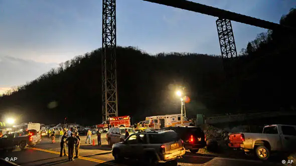 West Virginia Grubenunglück in Kohle-Bergwerk