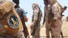 Fighters from of the Southern Transitional Council (STC) gather during clashes with Saudi-backed government forces in the Sheikh Salim area in the southern Abyan province on May 12, 2020. (Photo by Saleh Al-OBEIDI / AFP) (Photo by SALEH AL-OBEIDI/AFP via Getty Images)