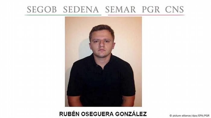 Ficha criminal de Rubén Oseguera González