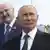 Vladimir Putin and Alexander Lukashenko, pictured June 30, 2020, attend a ceremony unveiling a new memorial to the second World War in Rzhev.