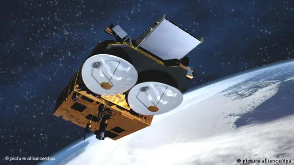 Eine Animation des Satelliten im All (Foto: Astrium/ESA )