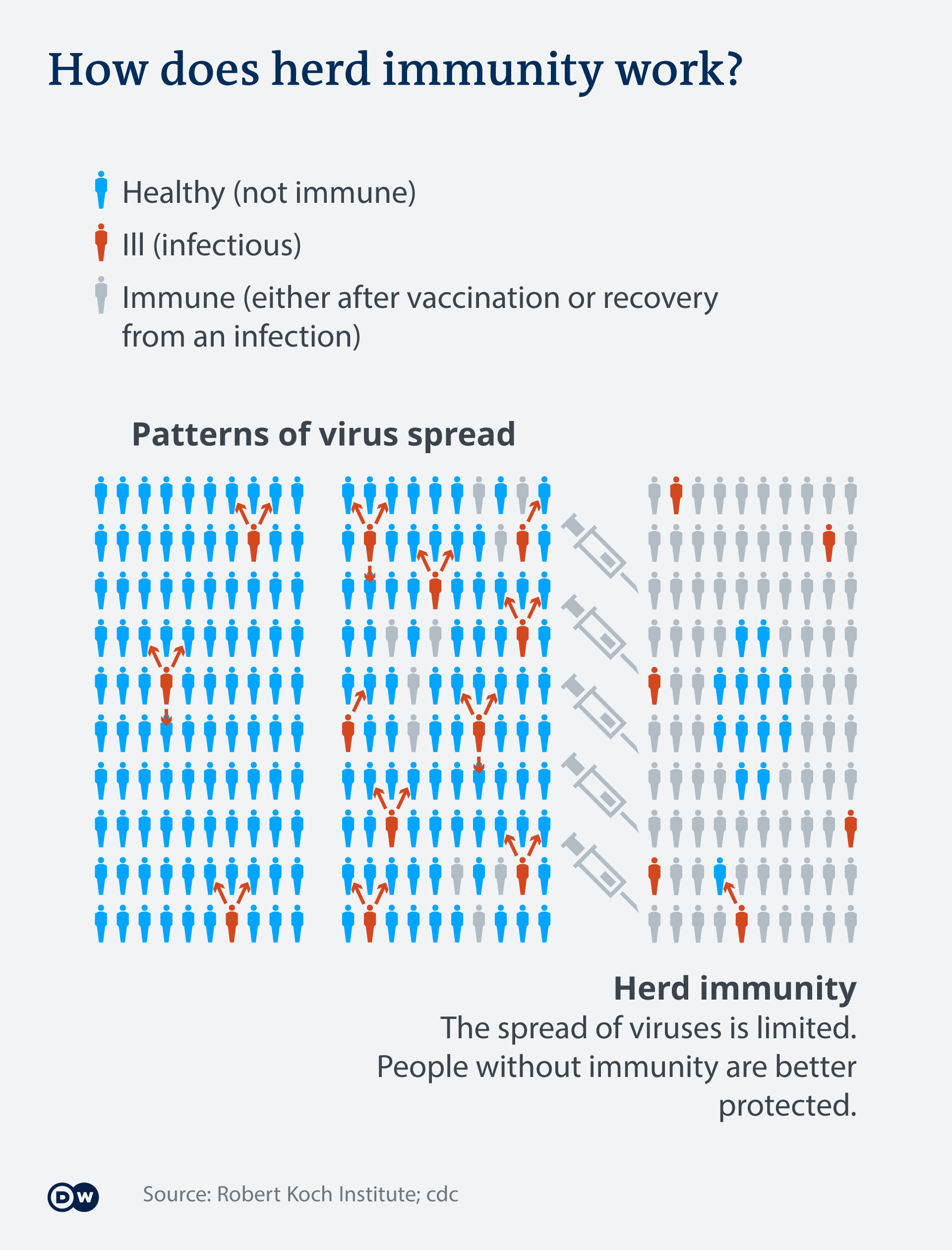 Infografik Herdenimmunität EN
