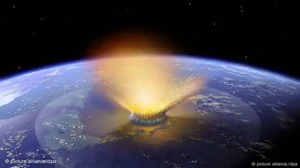 Meteoriteneinschlag auf der Erde (Foto: dpa)
