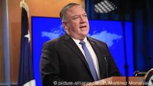 USA I Mike Pompeo hält PK im Weißen Haus