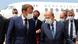 President Emmanuel Macron arrives in Beirut, greeted by Lebanese President Michel Aoun President Emmanuel Macron arrives in Beirut, greeted by Lebanese President Michel Aoun