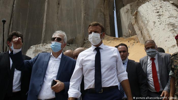 Libanon, Beirut: Emmanuel Macron 