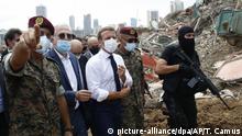 Macron le dice a Rohaní que ninguna potencia exterior debe interferir en Líbano