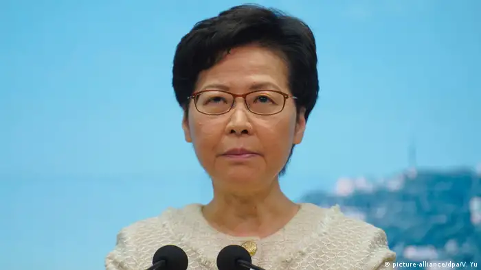 Carrie Lam | USA verhängen Sanktionen gegen Hongkongs Regierungschefin