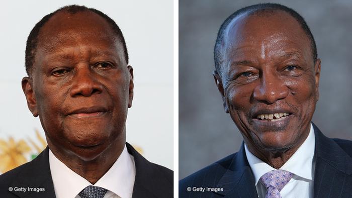Bildkombo Alassane Ouattara und Alpha Conde