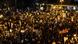A crowd in Jerusalem protests the Netanyahu government A crowd in Jerusalem protests the Netanyahu government