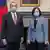 USA Taiwan | US-Gesundheitsminister und Menschenrechtsdienst Alex Azar (L) und Präsident Tsai Ing-wen (R)