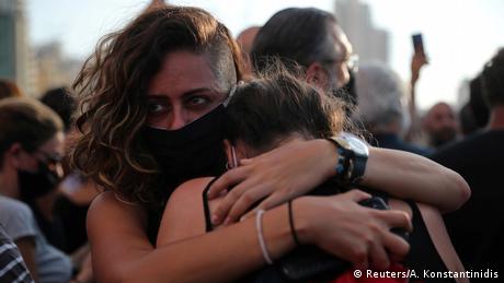 Libanon Beirut Trauer und Mahnwache nach Explosionen im Hafen (Reuters/A. Konstantinidis)