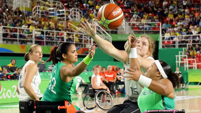 Rio de Janeiro Paralympics Rollstuhlbasketball Deutschland vs. Brasilien
