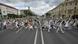 Women with flowers protest in Belarus Women with flowers protest in Belarus