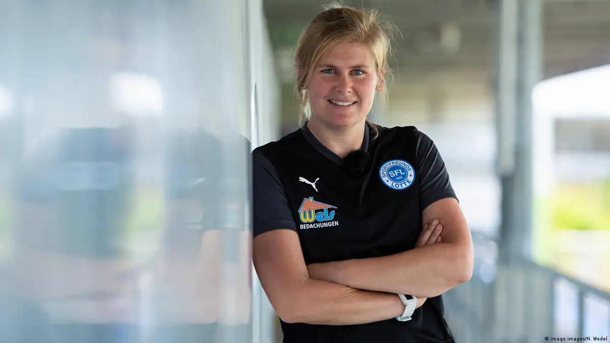 Marie-Louise Eta makes history by becoming first woman to take charge of a  men's team in Bundesliga game
