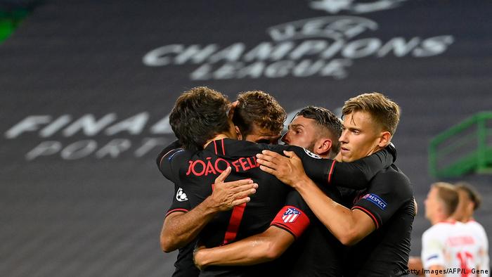 Champions League Rb Leipzig Make History With Atletico Scalp To Reach Final Four Sports German Football And Major International Sports News Dw 13 08 2020
