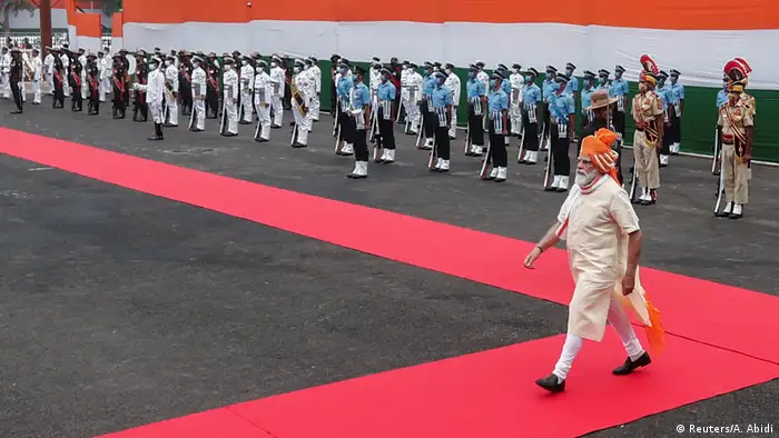 Indien Feierlichkeiten Unabhängigkeitstag | Rotes Fort Delhi | Modi