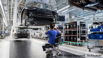 Volkswagen ID.3 собирают на заводе в восточногерманском Цвиккау