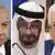 Bildkombo | Benjamin Netanjahu | Mohamed bin Zayed | Mahmoud Abbas