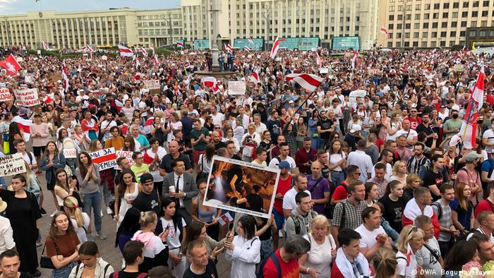 Protesty w Mińsku