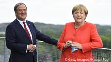 NRW I Treffen Angela Merkel und Armin Laschet 