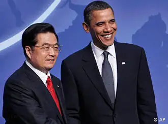 2010年4月，奥巴马和胡锦涛在华盛顿会面