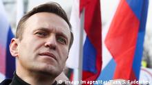  MOSCOW, RUSSIA - FEBRUARY 29, 2020: Opposition activist Alexei Navalny takes part in a memorial march marking the 5th anniversary of the assassination of opposition activist Boris Nemtsov. Boris Nemtsov was shot dead in central Moscow on 27 February 2015. Five men were convicted in 2017 for being hired to murder Nemtsov. Sergei Fadeichev/TASS PUBLICATIONxINxGERxAUTxONLY TS0D030D