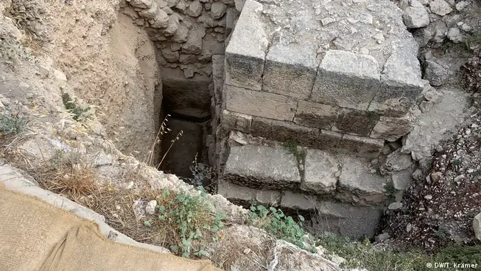 Grabungsstelle auf dem Zionsberg in Jerusalem.