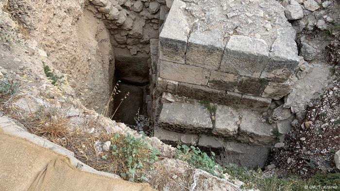 City walls from the Byzantine and Herodian periods in Jerusalem.