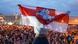 Protesta multitudinario de opositores al régimen en Minsk, Bielorrusia Protesta multitudinario de opositores al régimen en Minsk, Bielorrusia