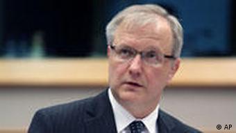 EU-Kommissr Rehn lobt die guten Haushaltszahlen Estlands (Foto: AP)