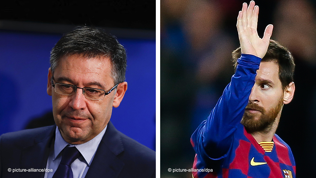 Fc Barcelona President Resigns Following Messi Feud News Dw 28 10 2020