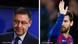 Bildkombo Josep Maria Bartomeu und Lionel Messi Bildkombo Josep Maria Bartomeu und Lionel Messi