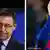 Josep Maria Bartomeu (l) and Lionel Messi (r)