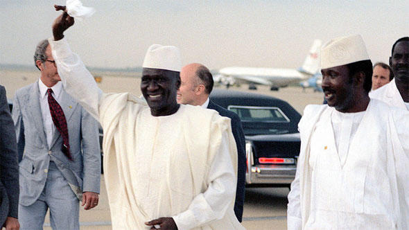 Le président Ahmed Sékou Touré à son arrivée à Washington D.C., juin 1982 Galerie Flash
