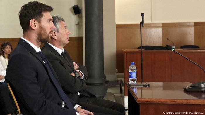 Fußballspieler Lionel Messi vor Gericht in Barcelona (picture-alliance/dpa/A. Estevez)