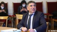 der bulgarische Justizminister Danail Kirilov von der Regierungspartei GERB, der am Mittwoch, 26. August, 2020 seinen Rücktritt reichte. 