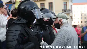 Weißrussland I Belarus I Massenfestnahmen bei Protesten in Minsk