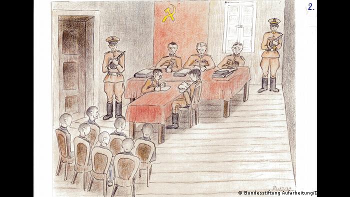 Zeichnungen von ehemaligen Häftlingen in sowjetischen Speziallagern (Bundesstiftung Aufarbeitung/Detlev Putzar)