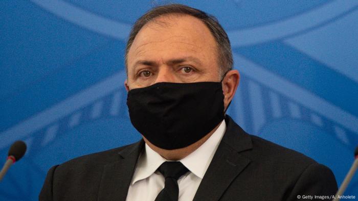 O ministro da Saúde, Eduardo Pazuello, em foto de 15 de julho de 2020 em Brasília O ministro da Saúde, Eduardo Pazuello, em foto de 15 de julho de 2020 em Brasília