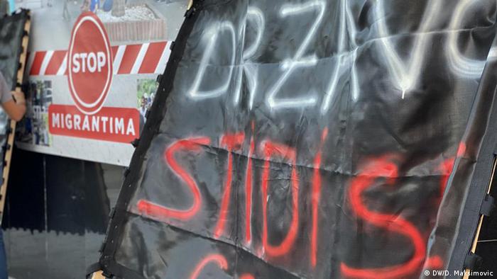 Bosnien-Herzegowina Bihac Proteste gegen das ungelöste Problem der Migranten