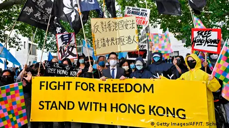 Deutschland Demonstration für Hongkong in Berlin
