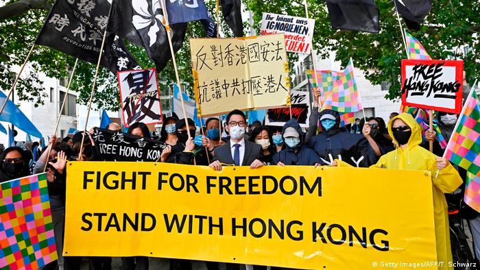 Deutschland Demonstration für Hongkong in Berlin