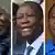 Laurent Gbagbo, Alassane Ouattara, Henri Konan Bédié, trois hommes au centre de la vie politique en Côte d'Ivoire
