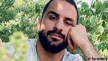 er ist ein iranische Ringer der zum Tod verurteilt wurde