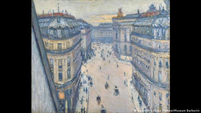 Gustave Caillebotte malte diesen Blick in eine Pariser Straßenschlucht (Sammlung Hasso Plattner/Museum Barberini)