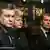 Dimitry Medvedev (p), Dalia Grybauskaite, Viktor Janukowicz uczestniczyli w mszy w Kościele Mariackim (18.04.10)